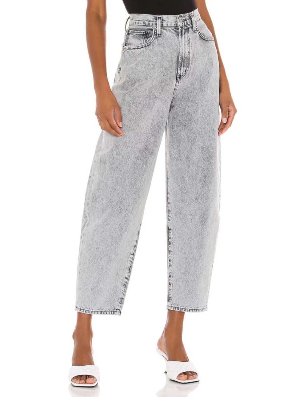 AGOLDE Balloon Ultra High Rise Curved Taper Jeans Alloy